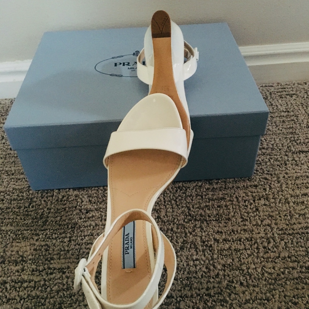 New Authentic PRADA Wedge Sandal - Picture 7 of 8